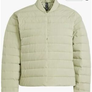 NWT $140 Adidas Women Helionic Light down Jacket Size XS Tent Green.